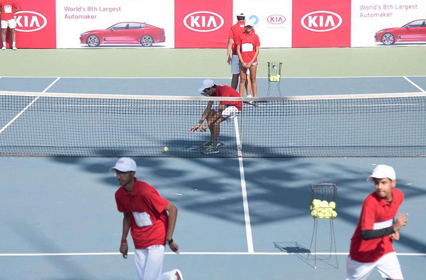 kia motors india sends indias biggest ballkids squad to the australian open 2019