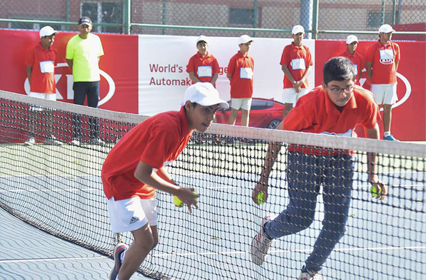 kia india ballkids at australian open game on